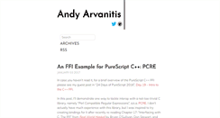 Desktop Screenshot of andyarvanitis.com